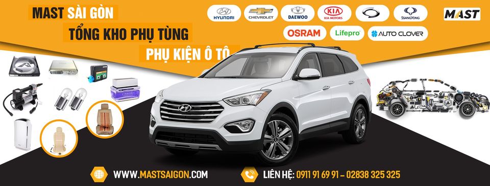 Banner của phụ tùng - phụ kiện ô tô chính hãng MAST do DPS thiết kế