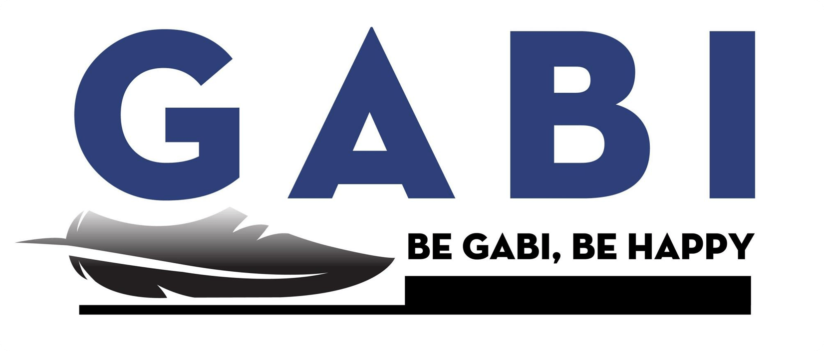 Com serviços de design, logotipo da empresa Gabi expressa através de uma pena cor-de-rosa trazer cor e baixos calculadora ajuda a Gabi é a classe de luxo de negócios