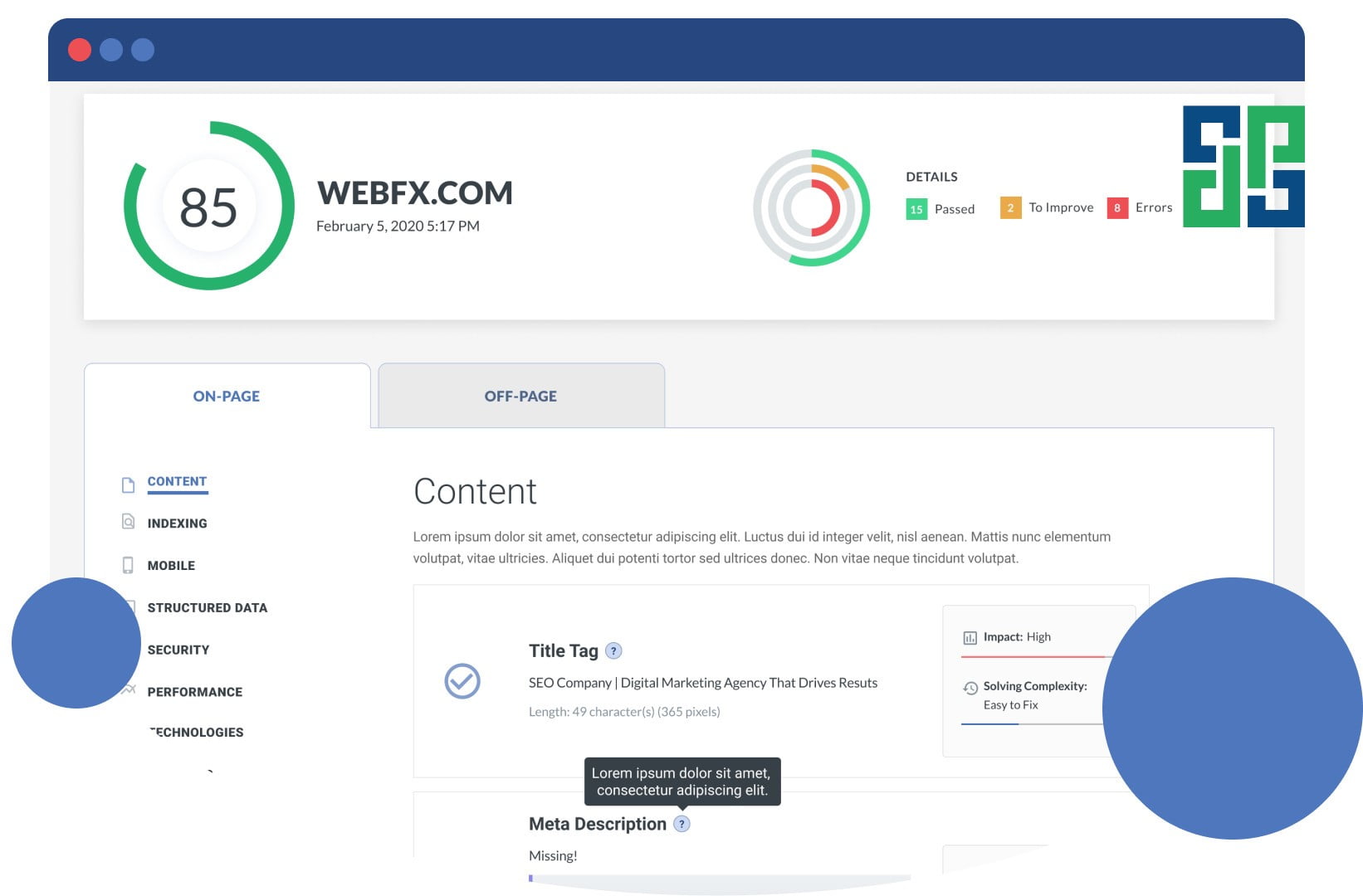WebFX Readability