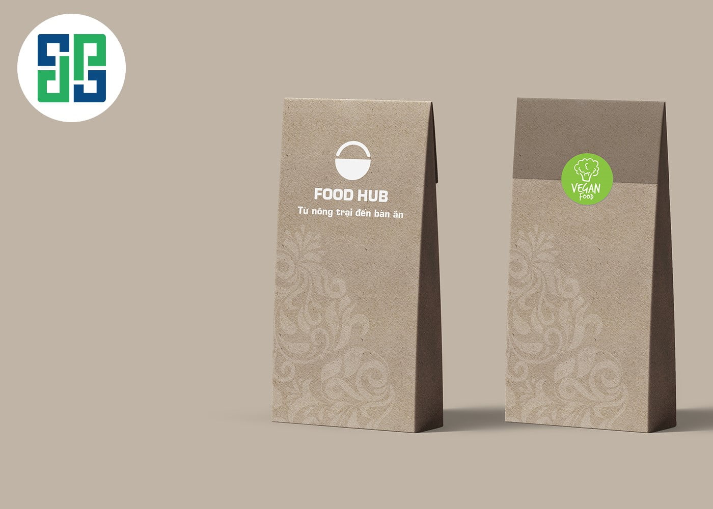Design corporativo, impressão de embalagens de papel Saco de ajudá-lo a queimar marca no melhor os clientes