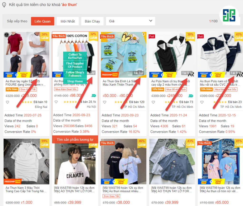 Chạy quảng cáo shopee, các quảng cáo liên quan 