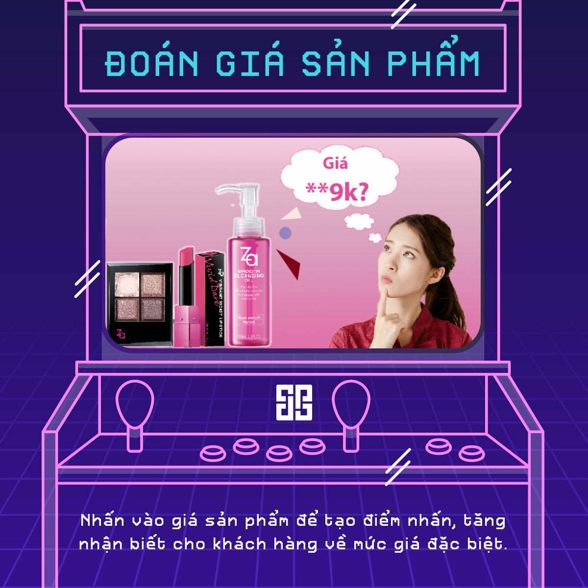 Minigame đoán giá sản phẩm 