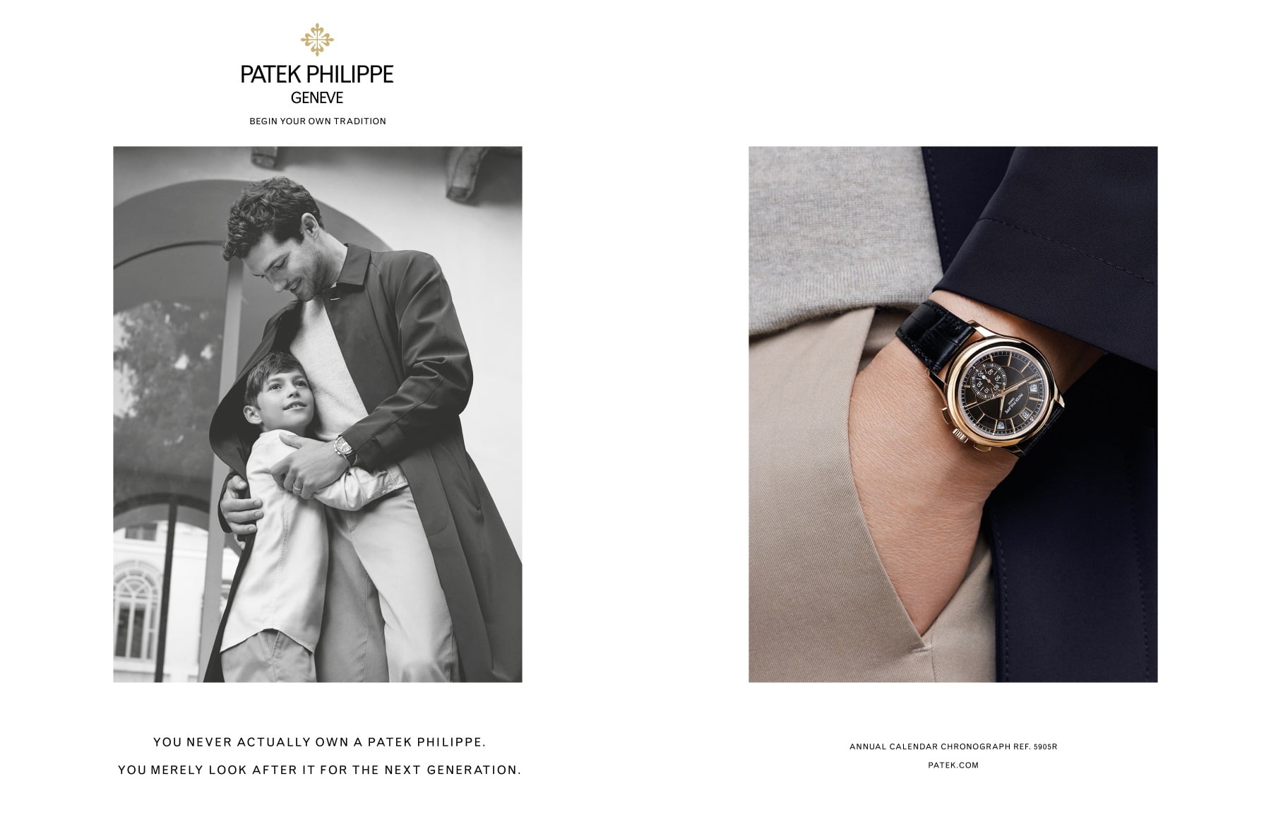 Patek Philippe with a very classy Father's Day marketing campaign 