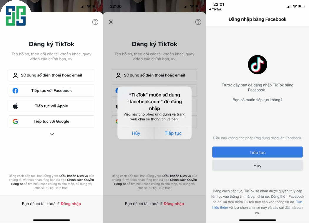 No debe comprar acc tik tok hay vínculos con otras redes sociales