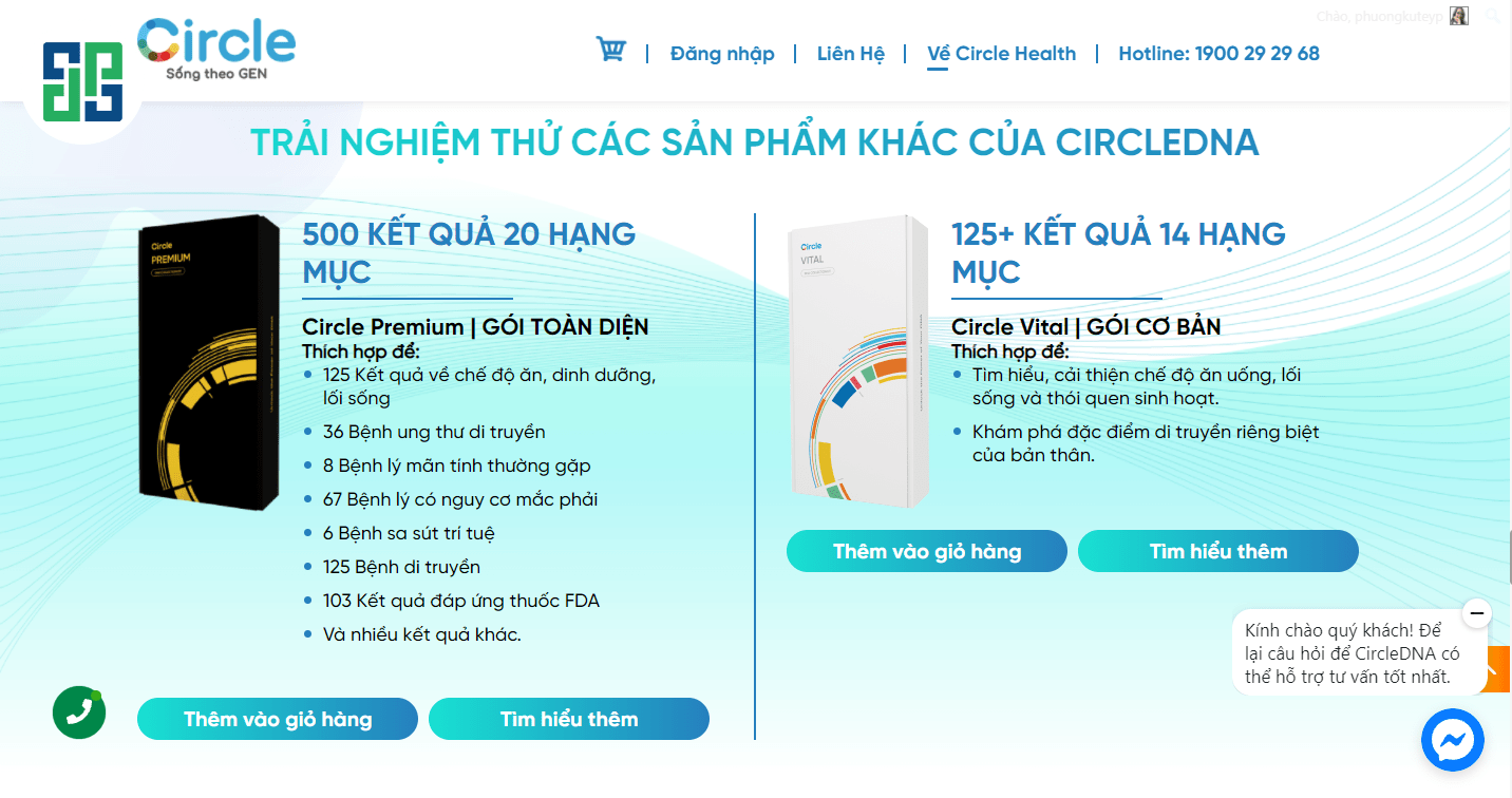 輪トータル健康パートナーの遺伝子検査hàng đầu tại Việt Nam