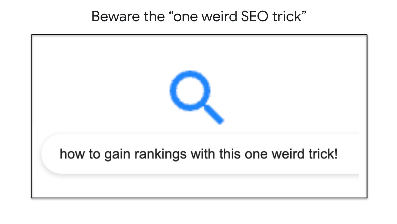 Beware the “one weird SEO trick” how to gain rankings with this one weird trick!