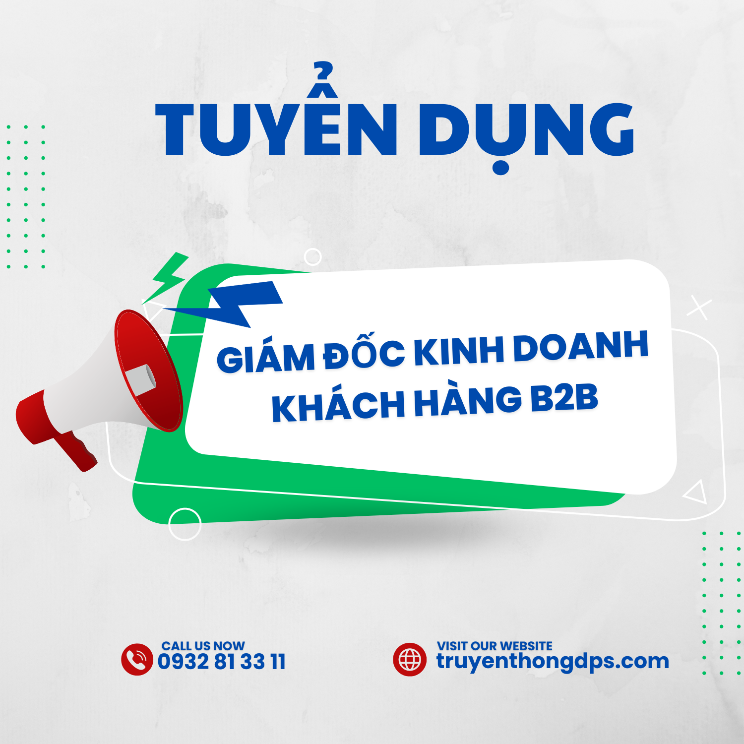 Tuyển Dụng Giám Đốc Kinh Doanh Khách Hàng B2B