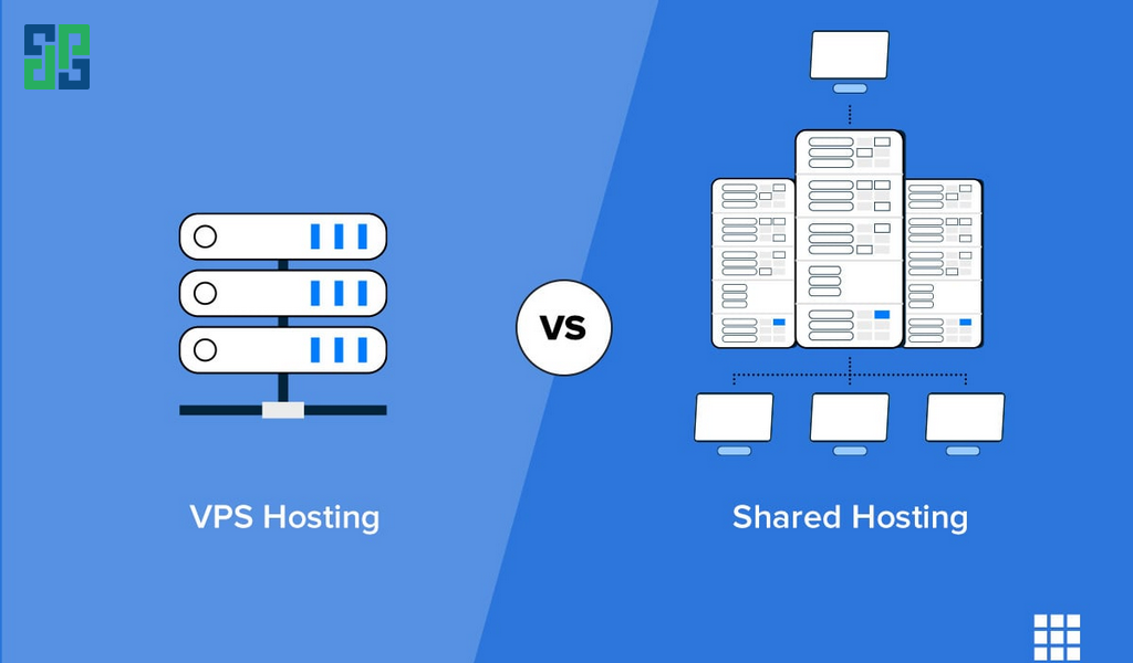 Điểm khác biệt so với Shared Host là nhà cung cấp sẽ phân chia, phân vùng trên server cho riêng bạn