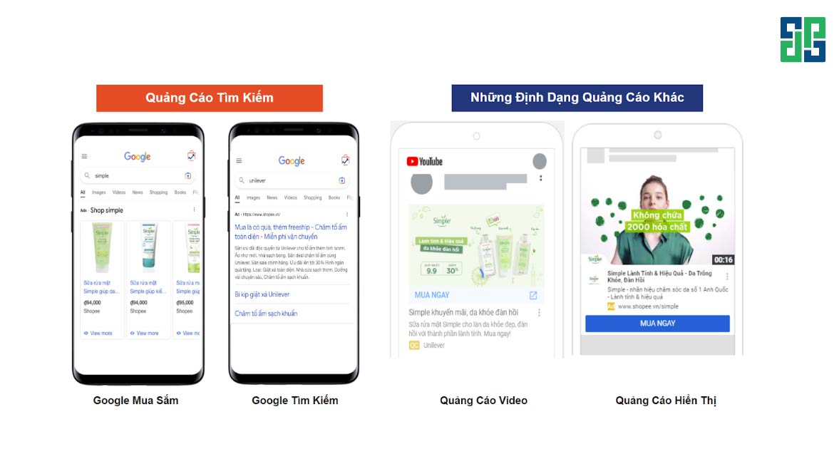 Quảng cáo Google với Shopee (GAS) cung cấp đa dạng các định dạng để giúp nhà bán hàng tiếp cận khách hàng hiệu quả hơn. 