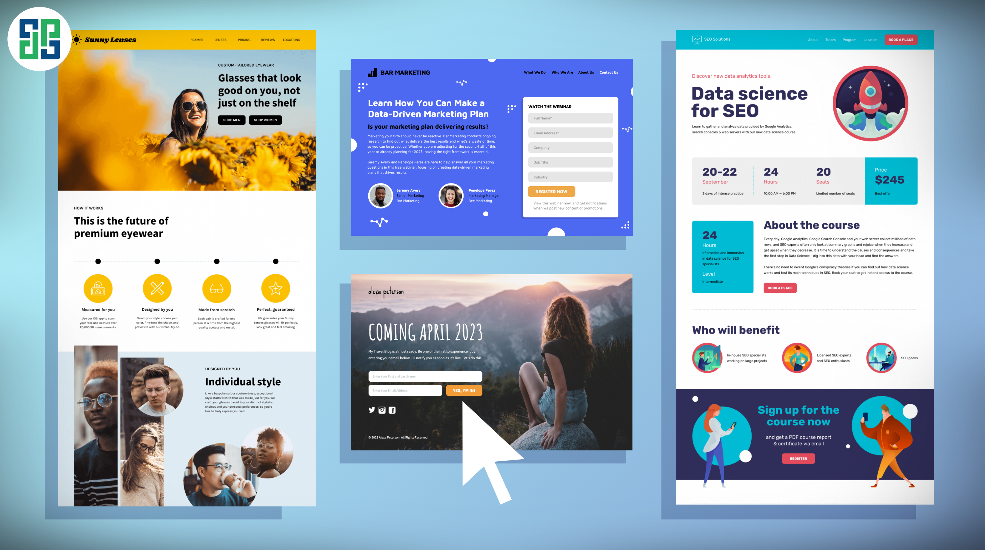 mẫu landing page