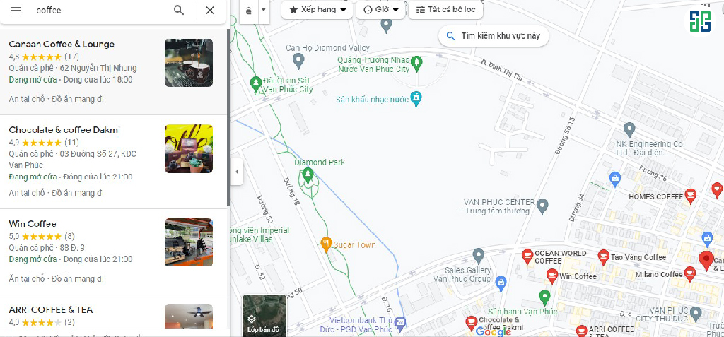 Google Maps là công cụ hữu ích thể hiện các thông tin cơ bản của doanh nghiệp với khách hàng