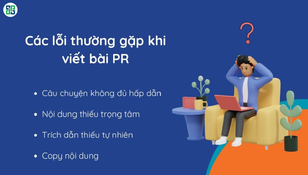 Một số lỗi sai thường gặp khi viết bài báo Pr